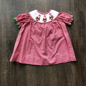 Smocked Santa dress